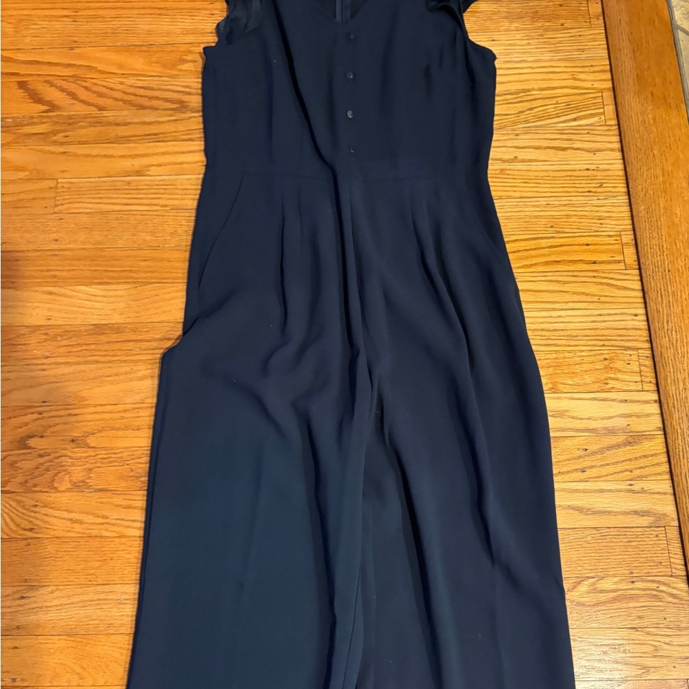 Elegant Blue Sleeveless pantsuit - Picture 4 of 7
